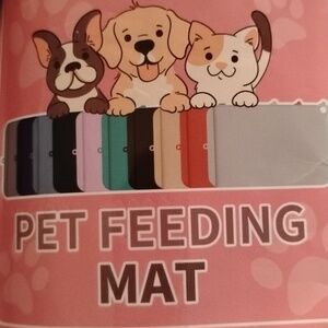 Beige Pet Feeding Mat